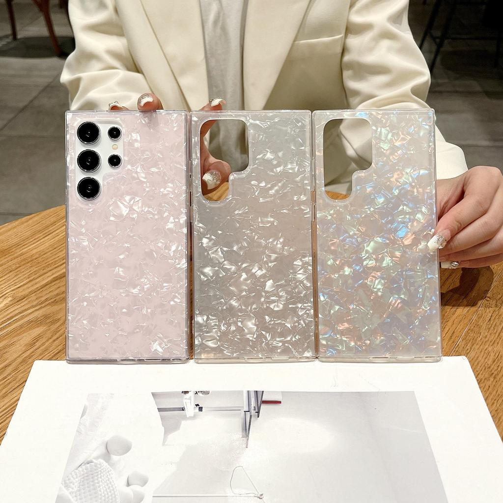 Summer Cool Shell Pattern Samsung Ultra Phone Case - Protective Cover for S23/S24 FE/S25, Women's Cross-border Design