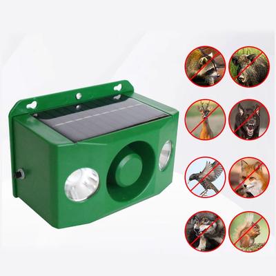 Solar Powered Ultrasonic Bird Repellent Waterproof ABS Material Bird Snake Mice Deterrent for Dog Cat Wild Animals