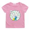 T-shirt Bambino Cartone Animato Simon Super Coniglio 100% Cotone Carina Ragazzi Ragazze Manica Corta Stampa Manga Top Bambini Casual Toddler Estate