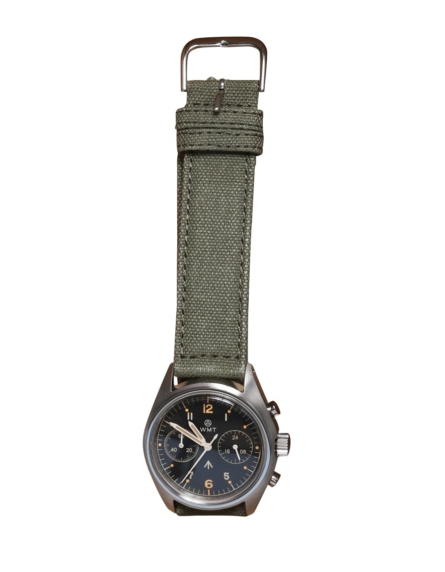 

WMT ГОДИННИКИ Royal Air Force Aged Edition Green Canvas Strap Military Green NATO [Double MT. Годинники] - / (Мілітарі + ремінець)