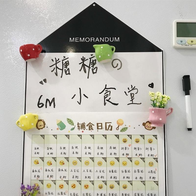 Keramisk Kylskåpsmagnetisk Liten Vas   Blomvas Klistermärke Underhåll Kreativt  Projekt