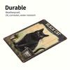 Vintage Black Cat Metal Wall Sign Retro Home Decor Iron Tin Art