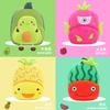Cute Cartoon Fruit Watermelon Avocado Backpack Children's Backpack 2-4 Years Old Kindergarten Backpack Plush Backpack
