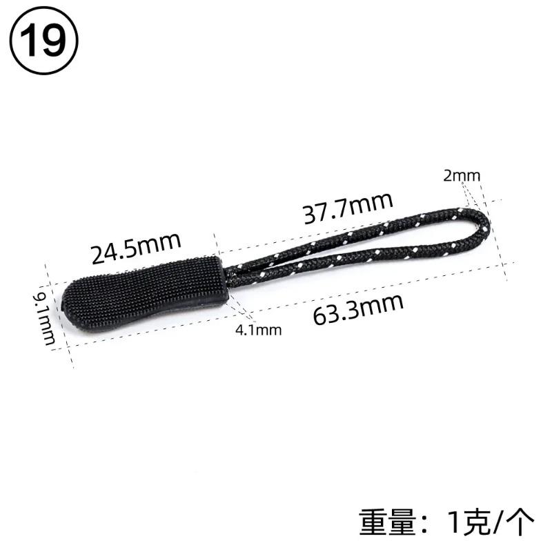 20Pcs TPU Environmentally Friendly Zipper Head Replacement Clip Broken Buckle Fixer Zip Cord Bag Suitcase Tent Zipper Head
