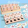 Wooden Montessori Shape Pattern Matching Puzzle Game For Kids Early Educational Toys Color Cognitive Toy Animal Game Box Gifts