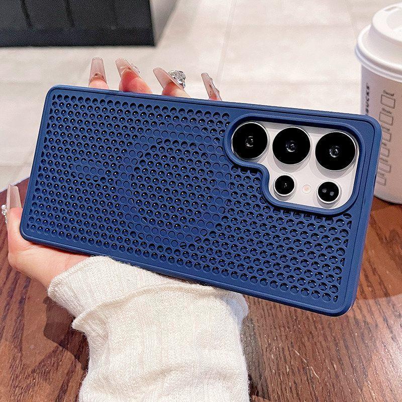 Case For Samsung S26 Ultra S25+ S24 S23 FE S22 Breathable Matte Soft Skin-friendly Shockproof Case
