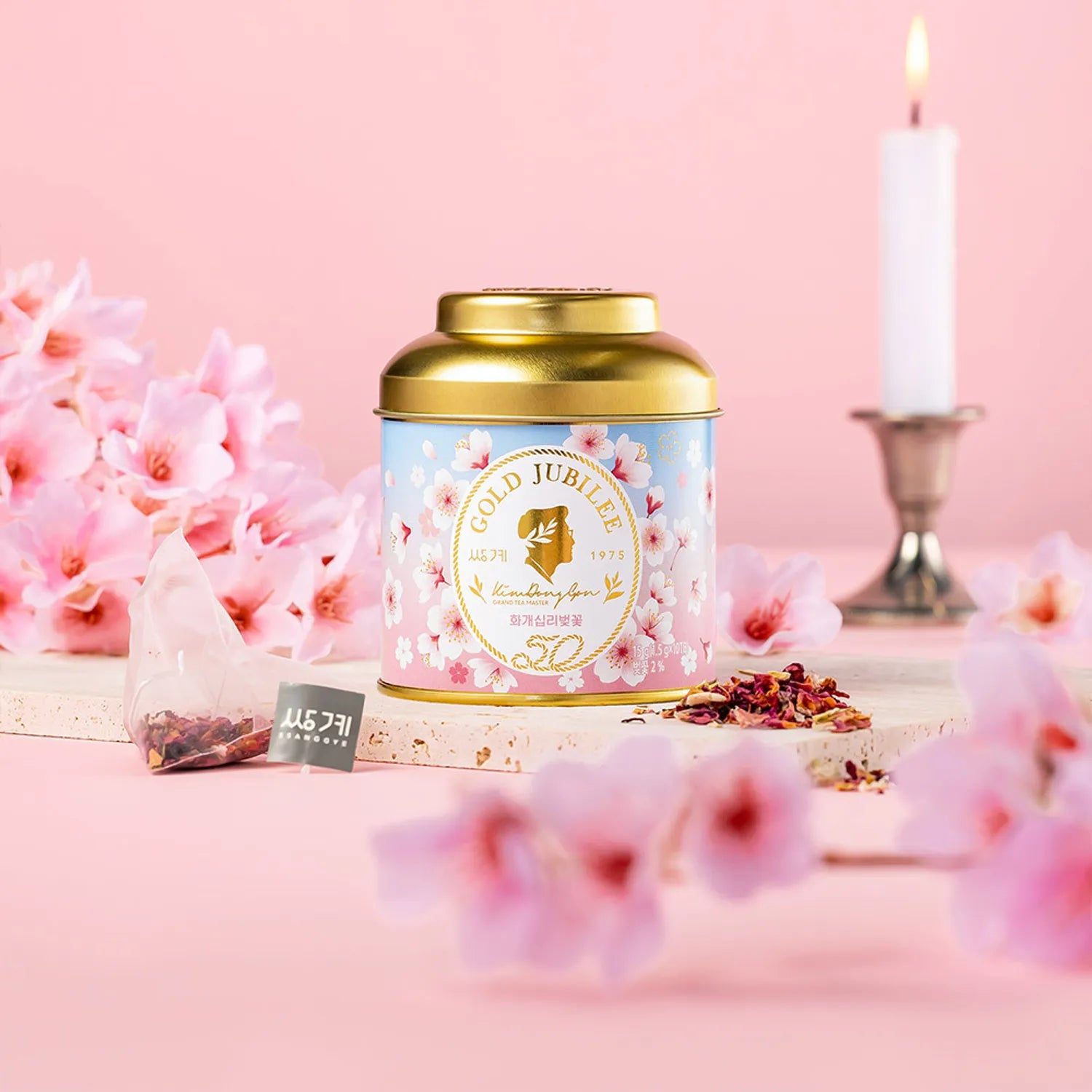 Ssanggye Gold Jubilee #Hwagae Simni Cherry Blossom Tea 10ea 10ea