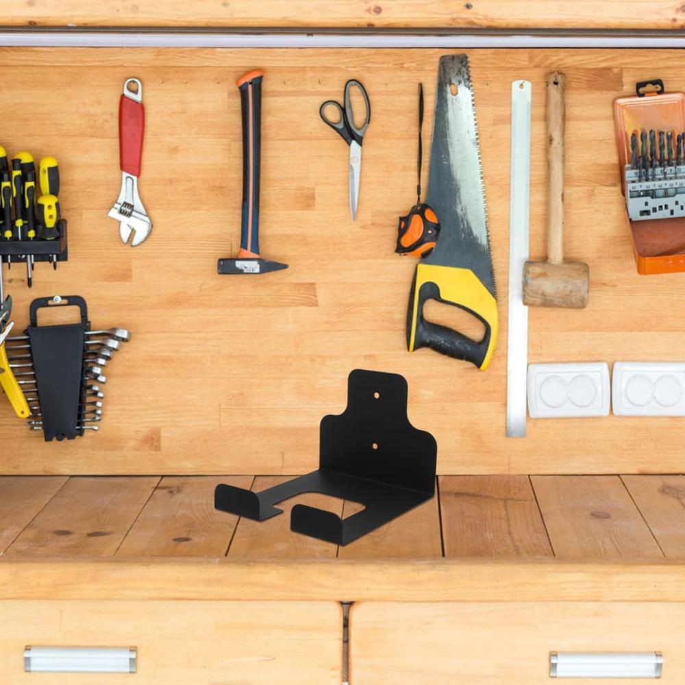 Wall Mounted Garden Power Tool Trimmer Rack Weed Whackers Holder Heavy Duty Garage Storage Organizer for Chainsaw Storage