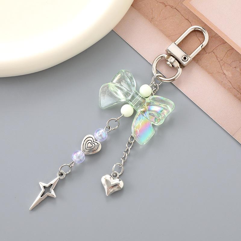 Handmade Colorful Bow Pendant Phone Case Keychain Lanyard Charm