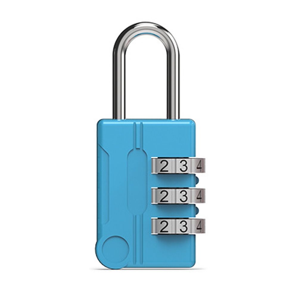 Travel 3 Dial Digit Dormitory Cabinet Lock Luggage Padlock Backpack Zipper Lock Password Lock