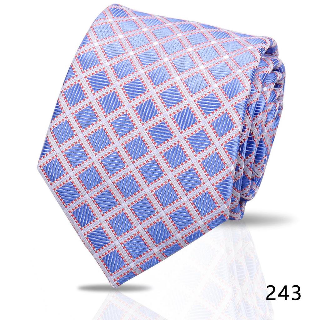 Men's High-Grade Black and Red Striped Silk Tie for Formal and Wedding Wear - 8CM