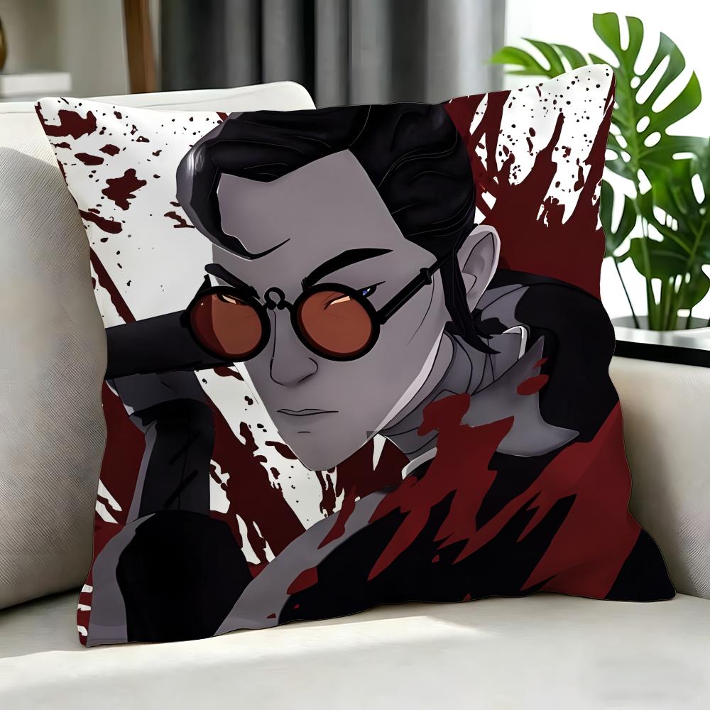 Anime BBlue Eye Samurai Cushion Cover Cushion Cover Set Pcs x x x Pillowcase Decorative Sofa Home Decor