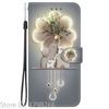 Elegante Portafoglio Colorato con Fiore Custodia per Telefono per Samsung Galaxy A27 5G SM-A276 A 27 Copertura in Pelle Flip Magnetica Carino Modello 3D Capa