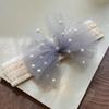 Pearl Bow Mesh Baby Headband - Princess Birthday Accessory