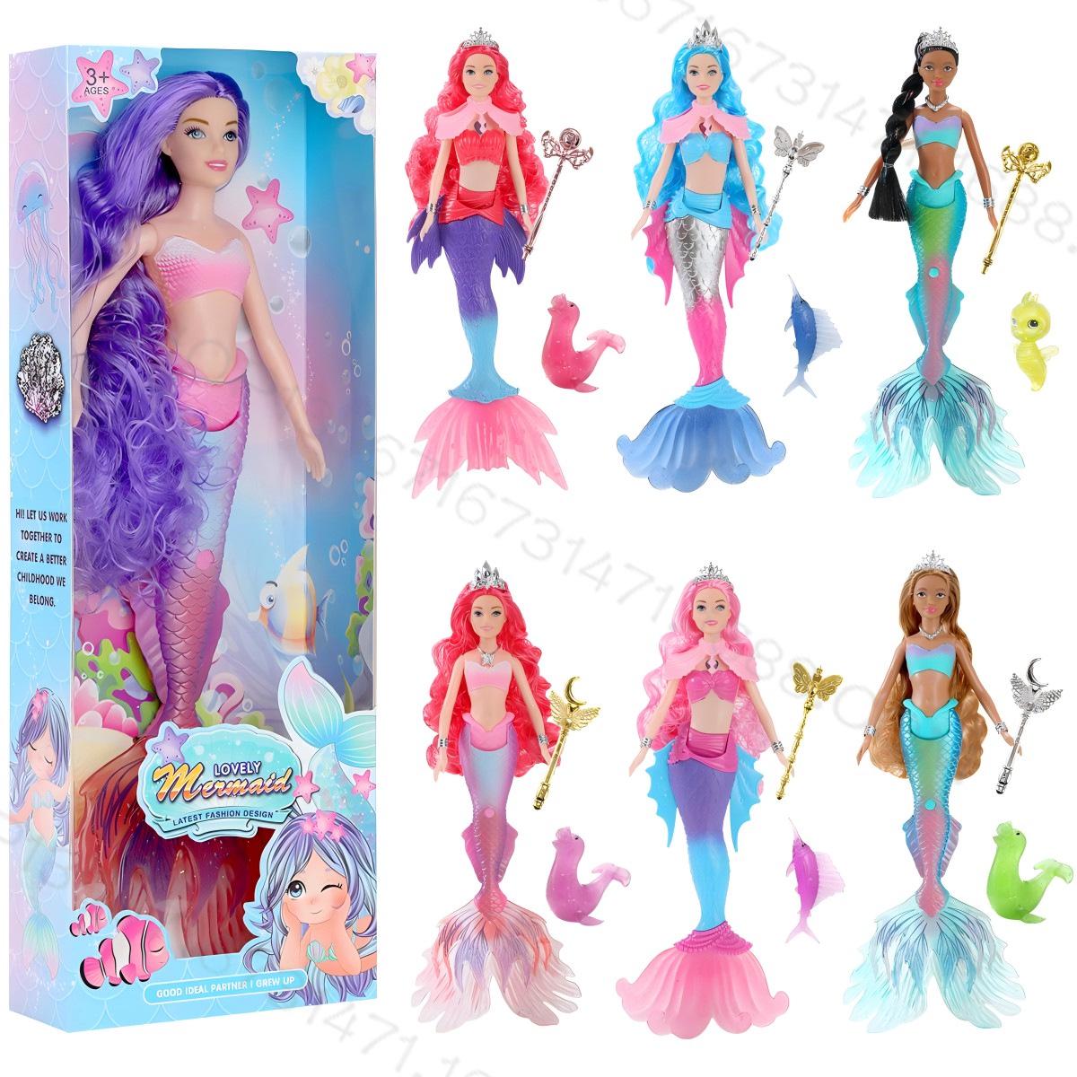 

11.5-inch Light Music Mermaid Fish Tail Playhouse Gift for Girls Mermaid A-3 OPP Bag-8