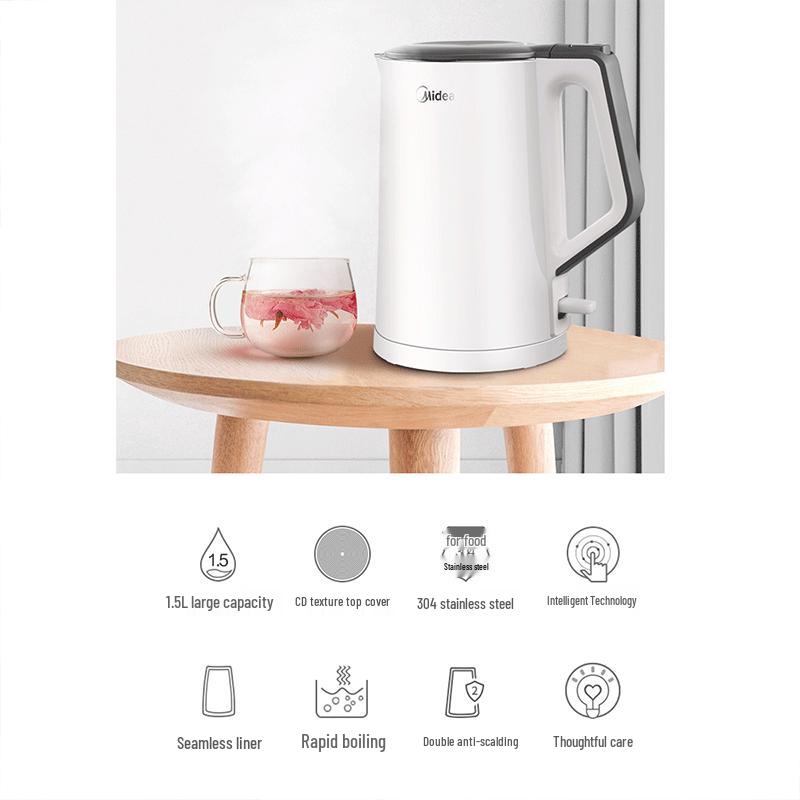 Midea Fast Boil Electric Kettle CN plug (adapter included)