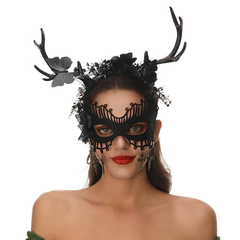 Enormous Reindeer Antlers Headbands For Holiday Incidents Soft Stretchable Fabric Design Family Costume Accessory Christmas Halloween Party Essential