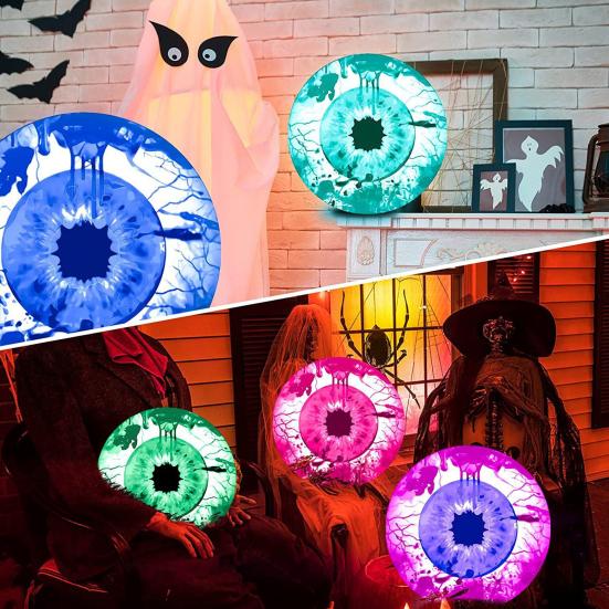 

Надувной глаз-призрак на Хэллоуин с дистанционным управлением, светодиодный надувной глаз для внутреннего и уличного декора для двора и вечеринки