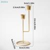Modern 2-Tier Metal Candle Holders - Retro Candlelight Dinner Prop, Minimalist Romantic Table Ornament for Home Use