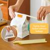 1set Food Sealing Bar Bag Seal Clip Rod Sealing Clamp for Tea Milk Powder Snack Bags Moisture-Proof Food Storage Organizer