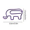 Yousheng 10Pcs Christmas Paper Clips Colorful Elephant Design Non-bending Paper Clips Office School Desk Organizing Cards Document Fasteners