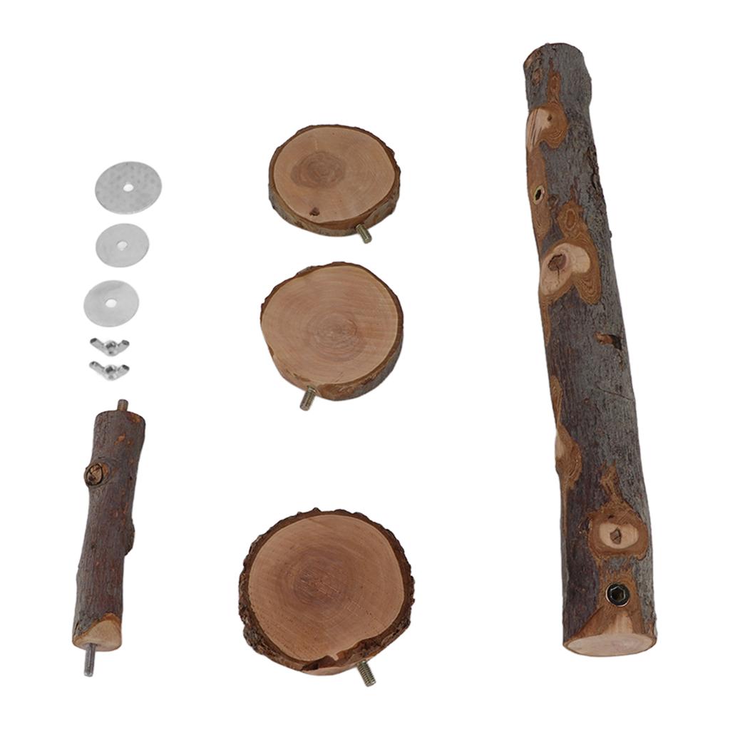 Haustier Sitzstange Holzständer Spielzeug Langlebige Kleintierplattform Sprungspielzeug für Hamster Vogel