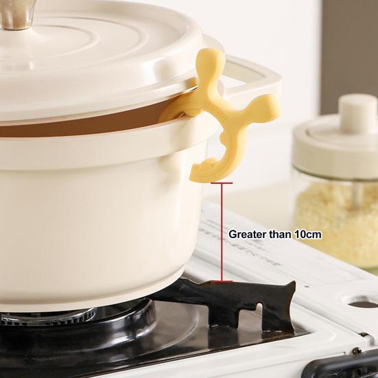 Spatula Holder Spoon Rest Heat Resistance Non-Slip Silicone Pot Spoon Holder Clip Mini Stove Top Spatula Holder