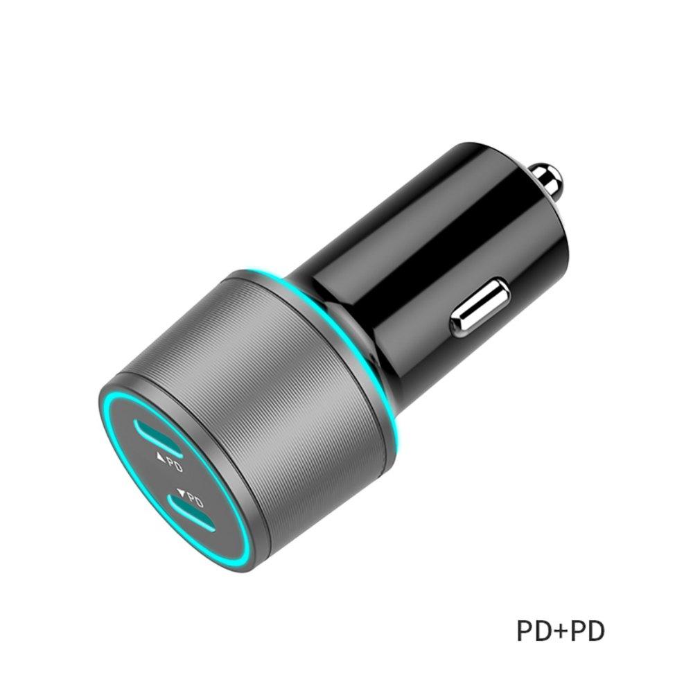 

Двухпортовое автомобильное зарядное устройство PD USB C, 20 Вт, быстрое зарядное устройство PD для зарядного устройства IPhone типа C на Lightn