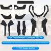 For Tesla Model Y Juniper 2025+ Center Console Two Side Panel Anti Kick Pad Protector Leather Sticker Foot Cover Car Accessories