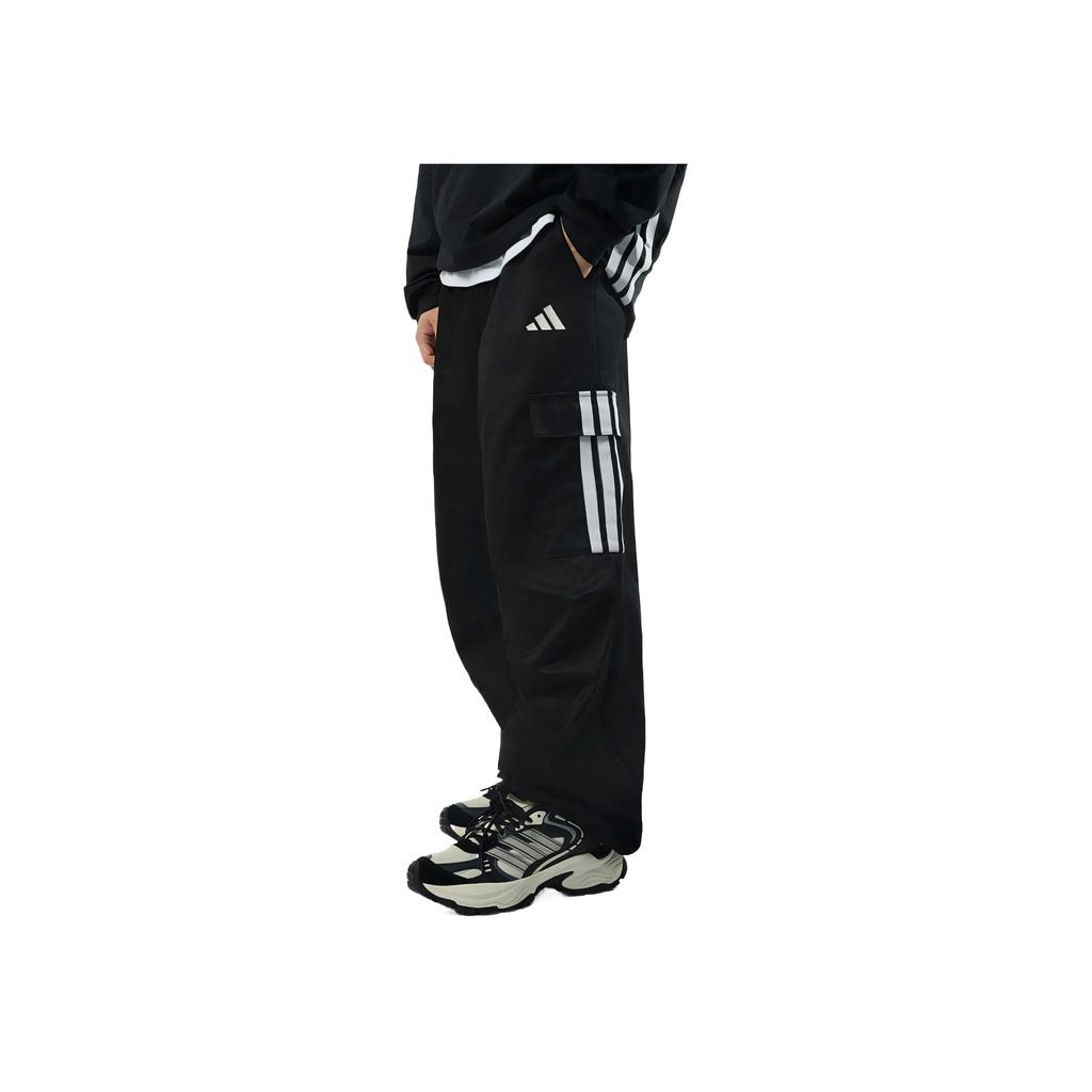 Adidas Parachute Trousers Loose Comfortable Striped Practical Casual Pants Men Bottoms KF2749