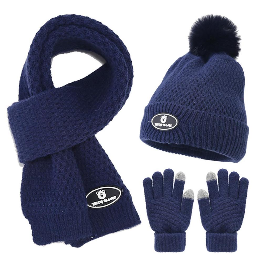 Mskikefly Knit and Scarf Set for Kids and Toddlers Ages Fluffy and Warm Hat and Neck Warmer Set for Boys and A Perfect Christmas or Birthday Gift for