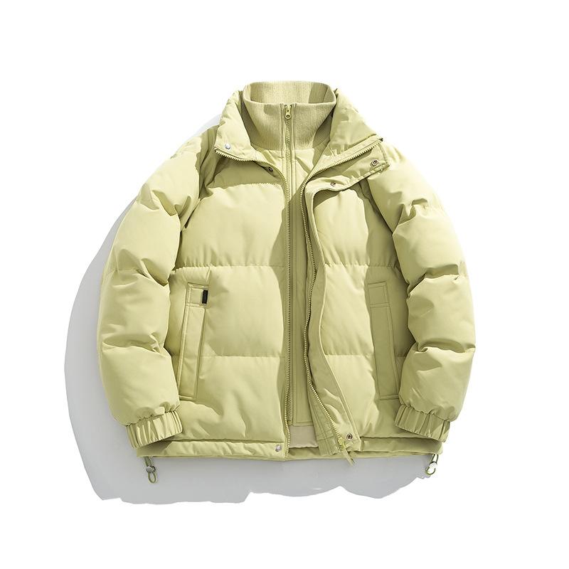 Couple Cotton-padded Fake Two-piece Coat Winter 2025 New Stand-up Collar Thickened Bag Jacket Men's Cotton-padded Jacket