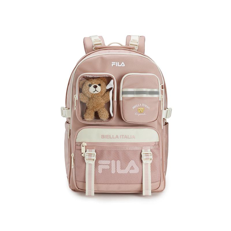 New FILA ORIGINALE Fabric Backpack Women's Rose Smoke Pink F13W539165FPK