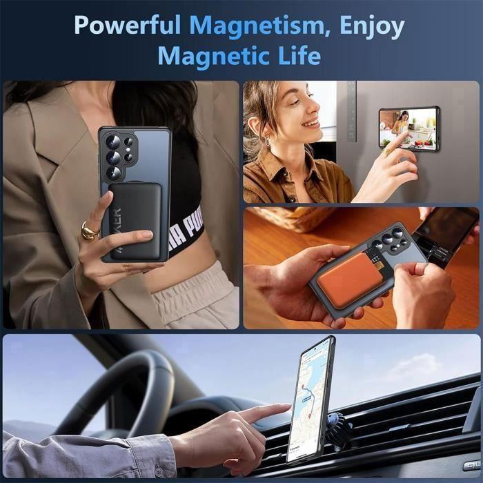 Coque - BOOLING - pour Samsung Galaxy S25 Ultra - Protection Hybride - Anneau Magnétique - 2 Verres Trempés