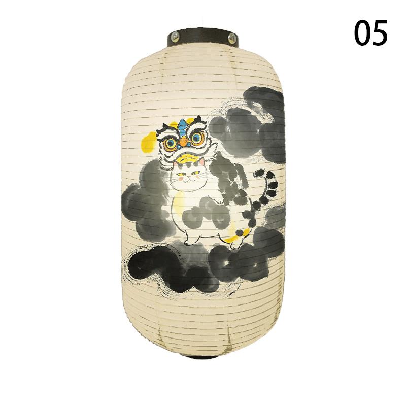 Japanese Style Cloth Lantern Yakitori Wish Dharma Lantern Outdoor Sushi Pub Bistro Ramen Shop Restaurant Decor Advertisement