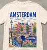 Amsterdam Shirt, Amsterdam T-Shirt, Amsterdam Travel Tee, Amsterdam Souvenir Shirt, Amsterdam Canal Graphic Tee, Holland Travel Shirt