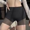 Pantalones Cortos de Seguridad de Seda de Hielo de Cintura Alta para Control de Abdomen de Mujer 2025: Sin costuras, Transpirable y Anti-Exposición