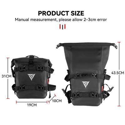 For BMW R1200GS R1250GS F850GS F700GS F900R ADV Motorcycle Bumpers Bag Waterproof 8L Side Frame Crash Bar Bag Tools Storage Bags