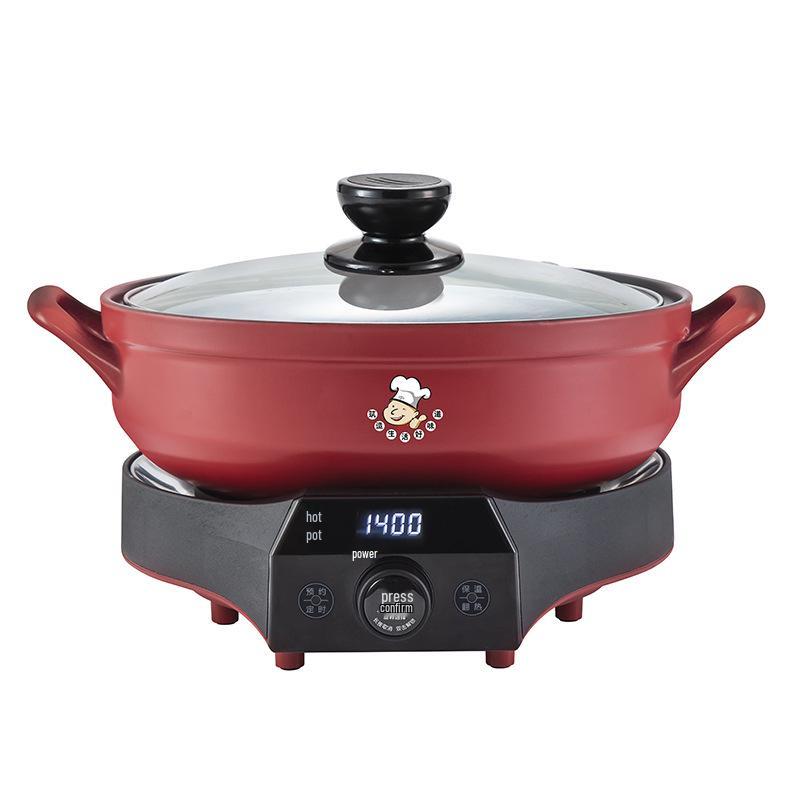

Ceramic Clay Pot Dual-Flavor Electric Hot Pot & Multi-functional Rice Cooker - New Model Household Automatic Soup Maker 3L