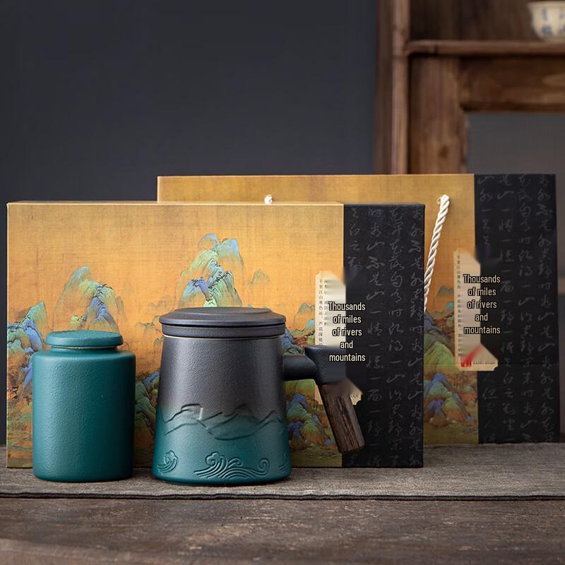 Yuzhuxun Qianli Jiangshan Ceramic Tea Set