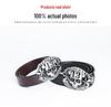 Cinto de Couro Masculino com Fivela de Caveira Retrô - Estilo Personalizado do Velho Oeste Americano