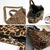 2025 Women's Leopard Print Canvas Tote Bag with Large Capacity – Shoulder & Handbag Trend