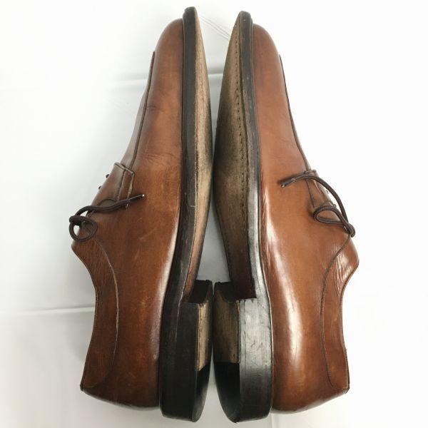 80-tals-90-tal Vintage Mezlan Spanien Skriptlogotyp U-tå Affärsskor Storlek 10M 27.5-28.0 Brun(BEGAGNAD)