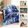 Game Genshin Impact Furina Flannel Blanket Warmth Soft Air Conditioning Otaku Blanket Multifunctional Decorative Blankets