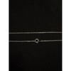 Used Silver Chain Necklace Approx. 37cm with Engraving