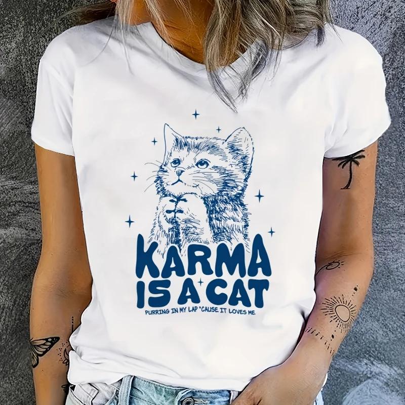 Women's Rock and Roll Free Bird Print T-Shirt Short Sleeve Casual Top for Spring & Summer with Comfortable and Stylish Clothing