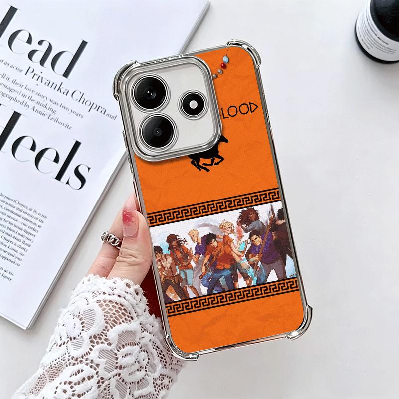 

Poseidon Camp Half-Blood Soft Phone Case For Xiaomi Redmi Note 14 15 Pro Plus 13 12 11S 11T 5G 10 9S 9 Plating Anti-Fall Fundas Redmi Note 13 Pro 4G