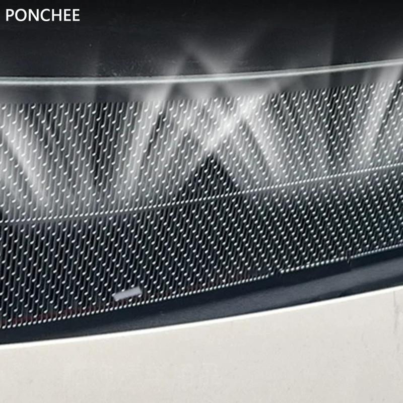 For GAC AION UT 2025-2026 Windproof Mask with Hood Drain Outlet Trim Stainless Steel Protective Trim Automobile Supplies