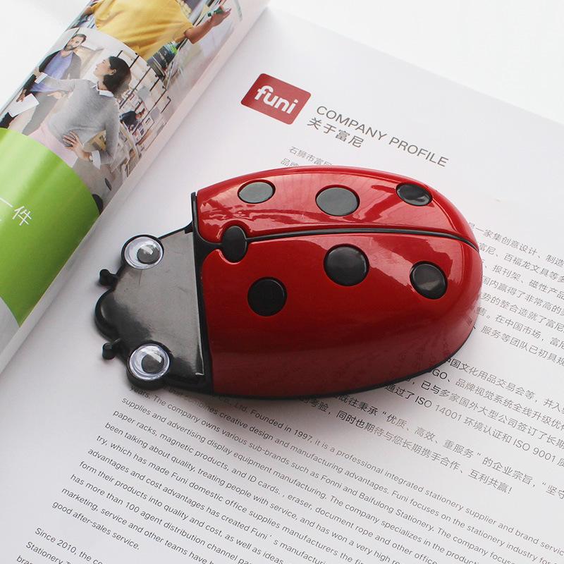 Cute Ladybug Fridge Magnetic Storage Box Eraser Whiteboard Pen Organizer Save Space Magnet Kitchen Container Holder