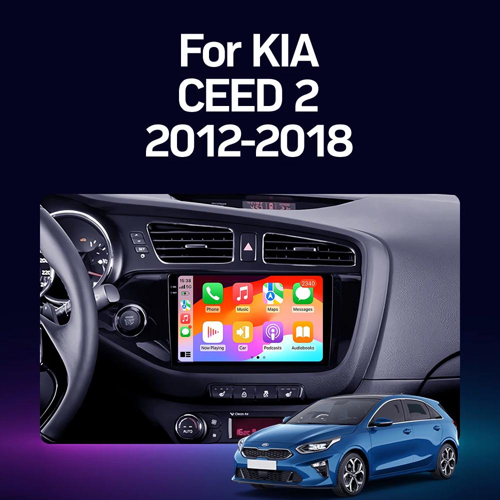 Android 14 Auto Car radio For Kia Cee'd Ceed JD 2012-2016 Multimedia Video Player 4G+WIFI Autoradio GPS Stereo Wireless Carplay